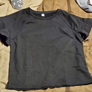 Old Navy French Terry Ruffle-Sleeve Sweatshirt BL